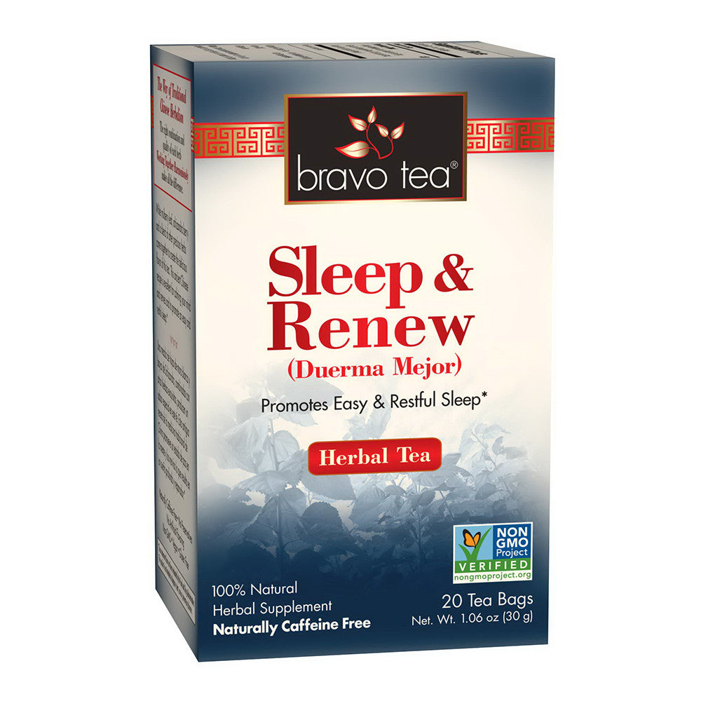 Bravo Tea 100% Natural Sleep And Renew Herbal Tea Bags, 20 Ea